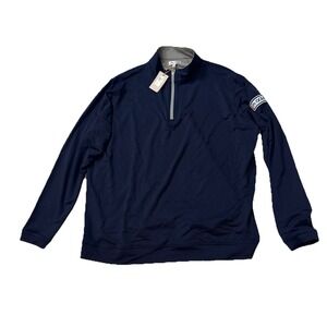 Peter Millar Sport 1/4 Zip Men's 2 XL Navy Blue Lightweight Crown Sport 👑